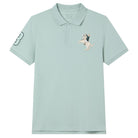 Men's Slim Fit Napoleon Embroidery Lycra Pique Polo - Image 1