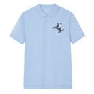 Men's Slim Fit Napoleon Embroidery Lycra Pique Polo - Image 1