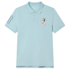 Men's Slim Fit Napoleon Embroidery Lycra Pique Polo - Image 1