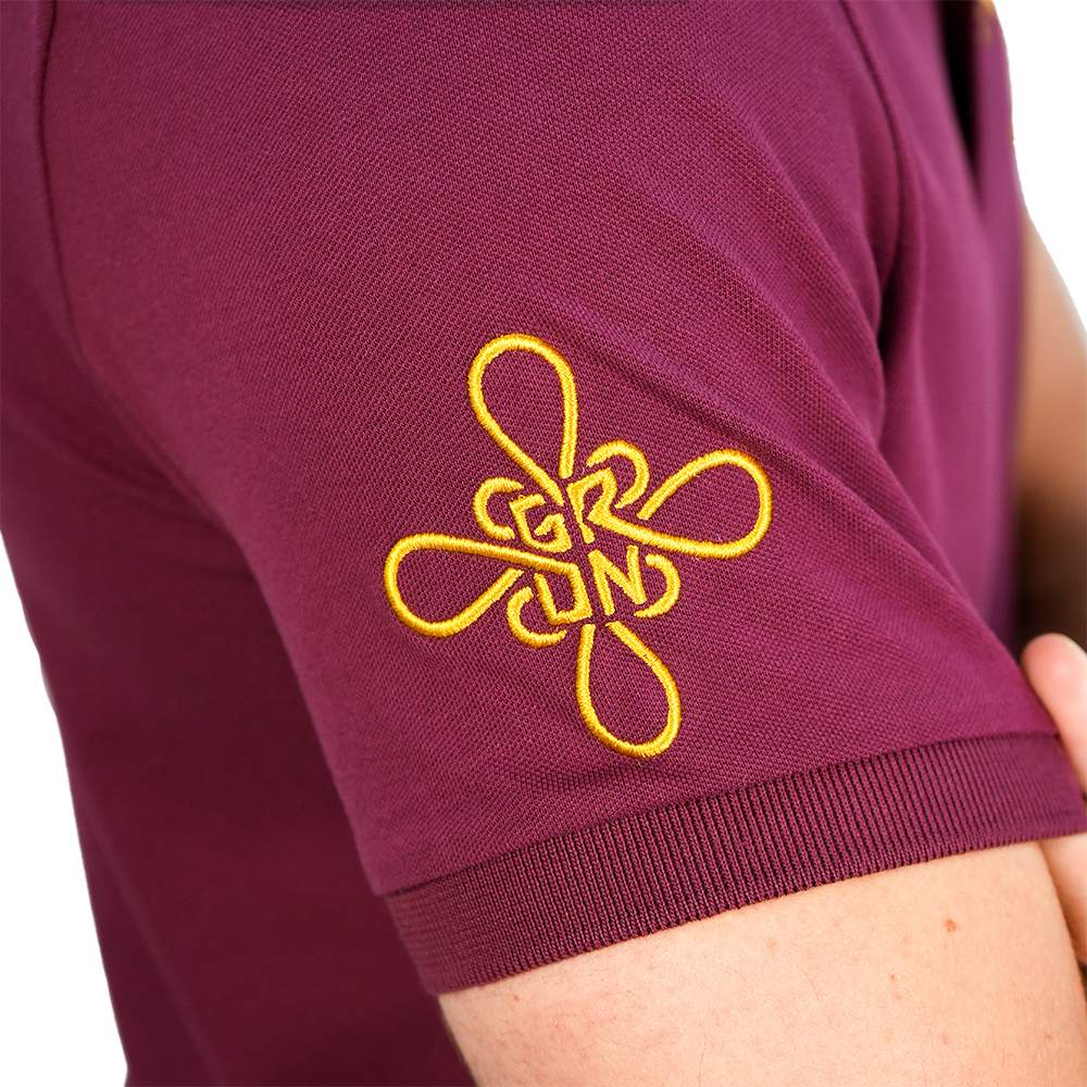 Men's Slim Pique Napoleon Embroidery Polo - Image 5