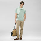 Men's Slim Fit 3D Lion Embroidery Lycra Pique Polo - Image 5