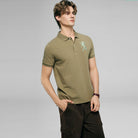 Men's Slim Fit 3D Lion Embroidery Lycra Pique Polo - Image 4