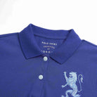 Men's Slim Fit 3D Lion Embroidery Lycra Pique Polo - Image 8