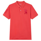 Men's Slim Fit 3D Lion Embroidery Lycra Pique Polo - Image 6