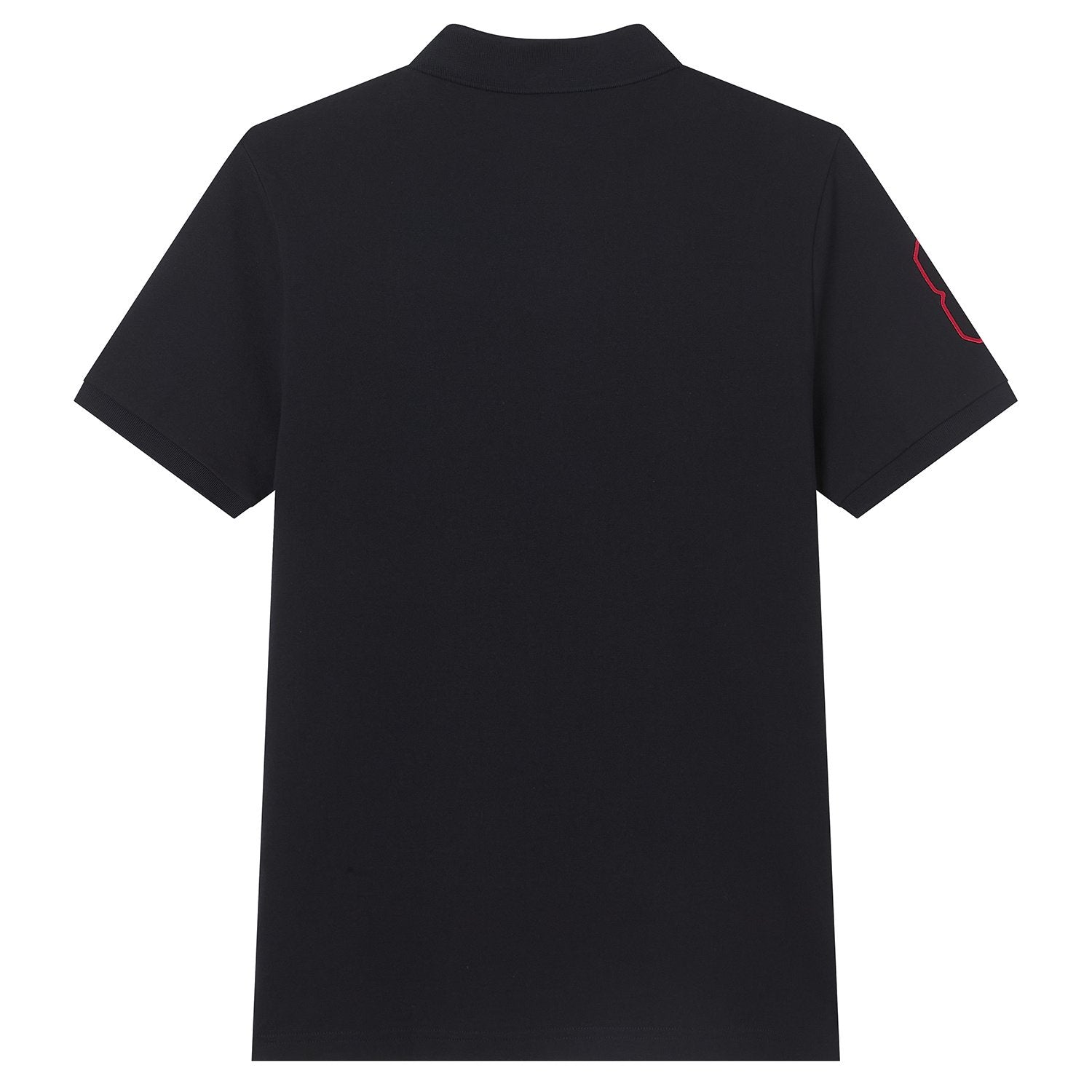 Men's Slim Fit 3D Lion Embroidery Lycra Pique Polo - Image 7