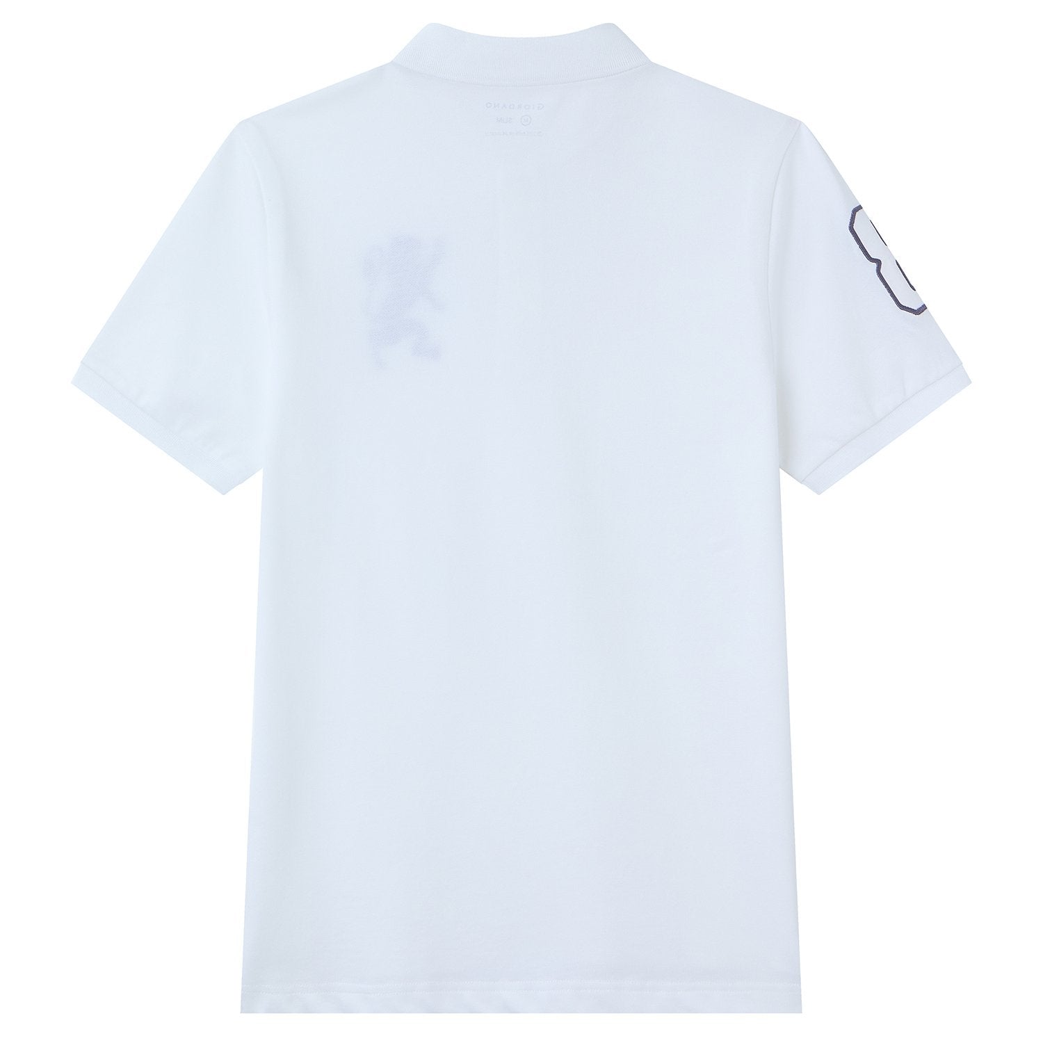 Men's Slim Fit 3D Lion Embroidery Lycra Pique Polo - Image 7