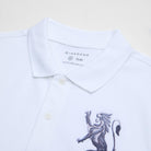 Men's Slim Fit 3D Lion Embroidery Lycra Pique Polo - Image 8
