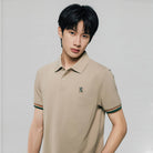 Men's Slim Fit  Embroidery Solid Polo - Image 5