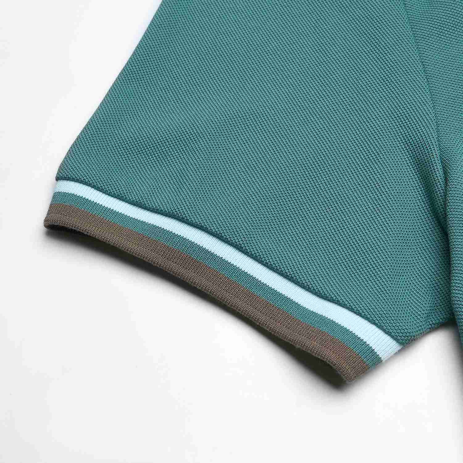 Men's Slim Fit  Embroidery Solid Polo - Image 9