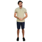 Men's Slim Fit  Embroidery Solid Polo - Image 2