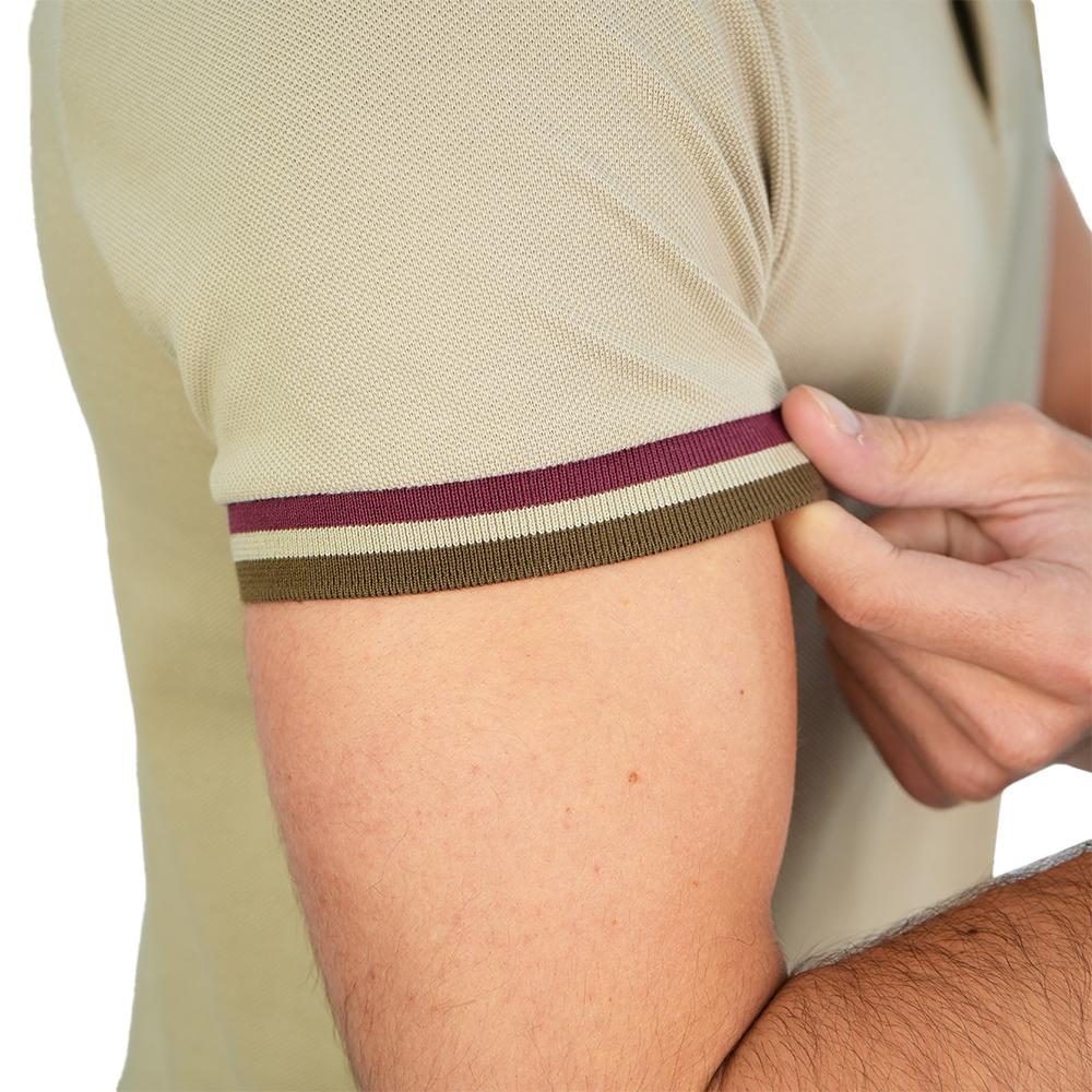Men's Slim Fit  Embroidery Solid Polo - Image 5