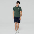 Men's Slim Fit  Embroidery Solid Polo - Image 1