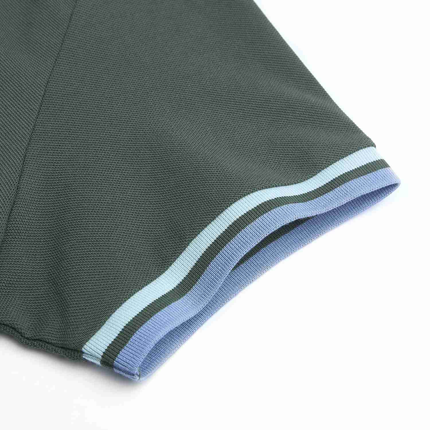 Men's Slim Fit  Embroidery Solid Polo - Image 8
