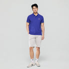 Men's Slim Fit  Embroidery Solid Polo - Image 1
