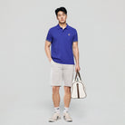 Men's Slim Fit  Embroidery Solid Polo - Image 5