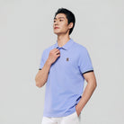 Men's Slim Fit  Embroidery Solid Polo - Image 4