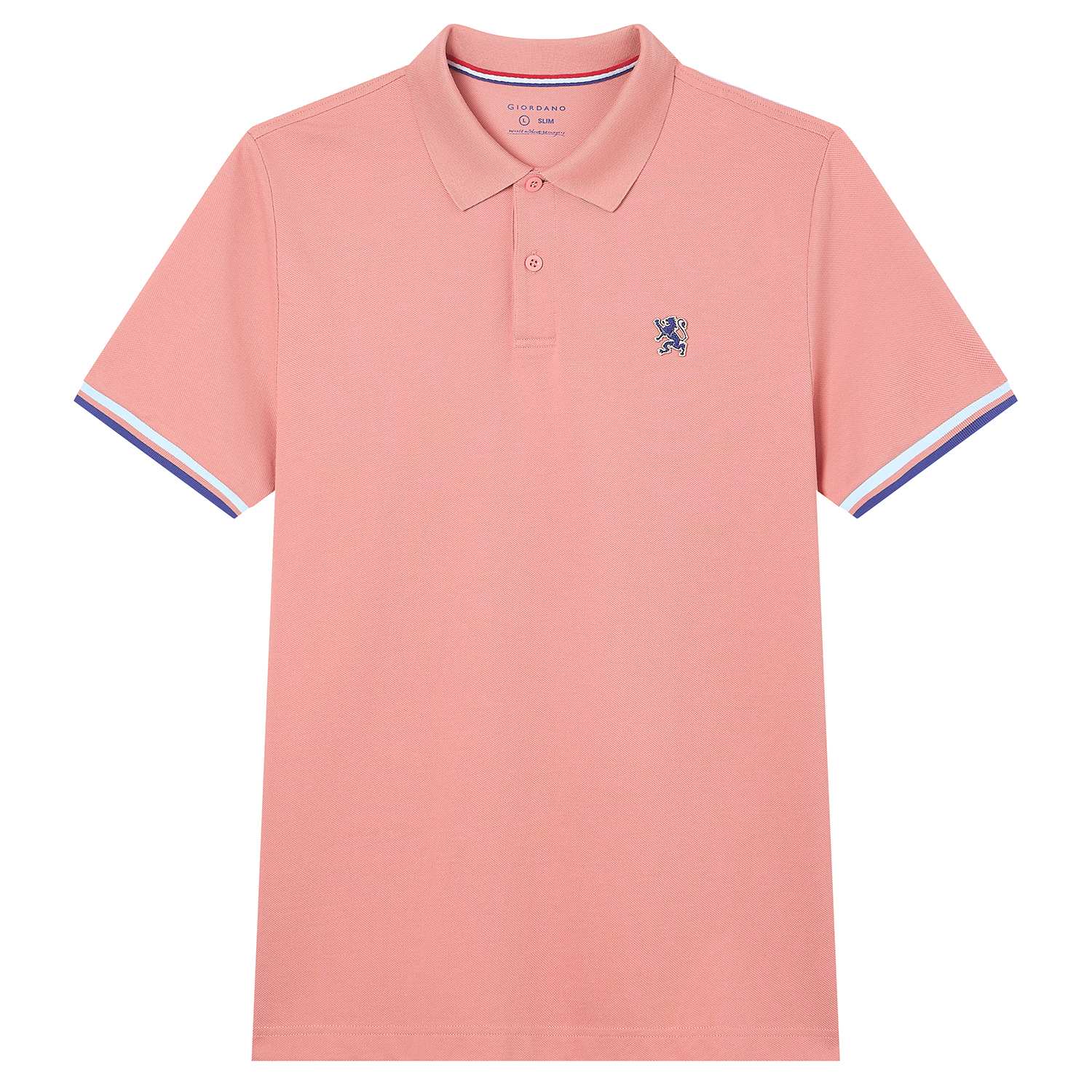 Men's Slim Fit  Embroidery Solid Polo - Image 6