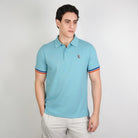 Men's Slim Fit  Embroidery Solid Polo - Image 1
