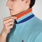 Men's Slim Fit  Embroidery Solid Polo - Image 3
