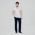 Men's Slim Fit Embroidered Solid Polo - Image 2