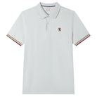 Men's Slim Fit Embroidered Solid Polo - Image 3