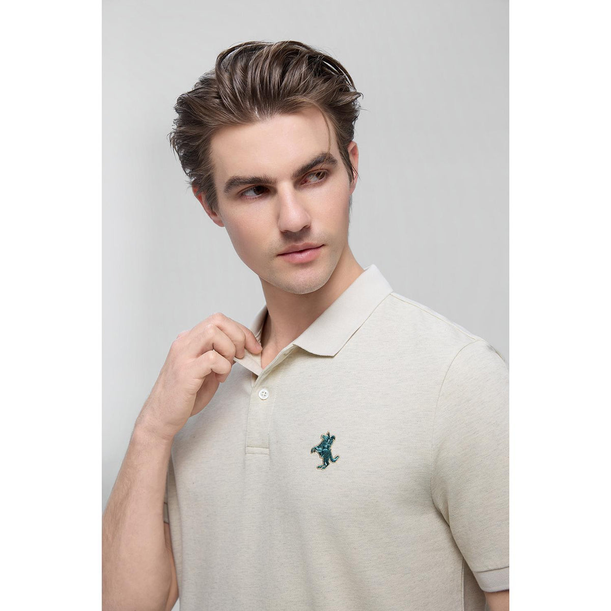Men's Slim Fit Solid Polo - Image 5