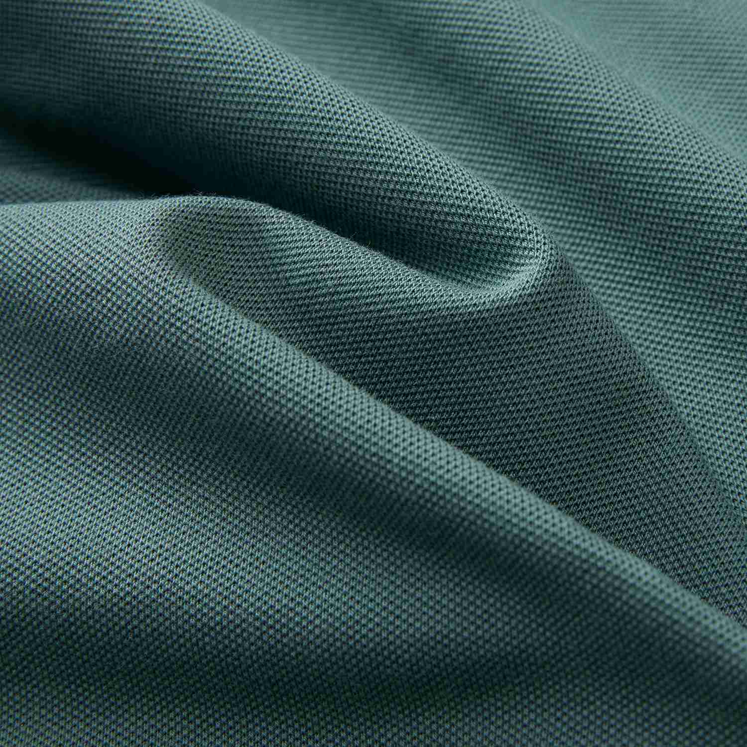 Men's Knit Collar Short Sleeve Slim Fit Zipper Polo - Image 10