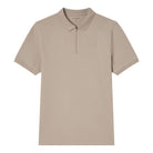 Men's Knit Collar Short Sleeve Slim Fit Zipper Polo - Image 4