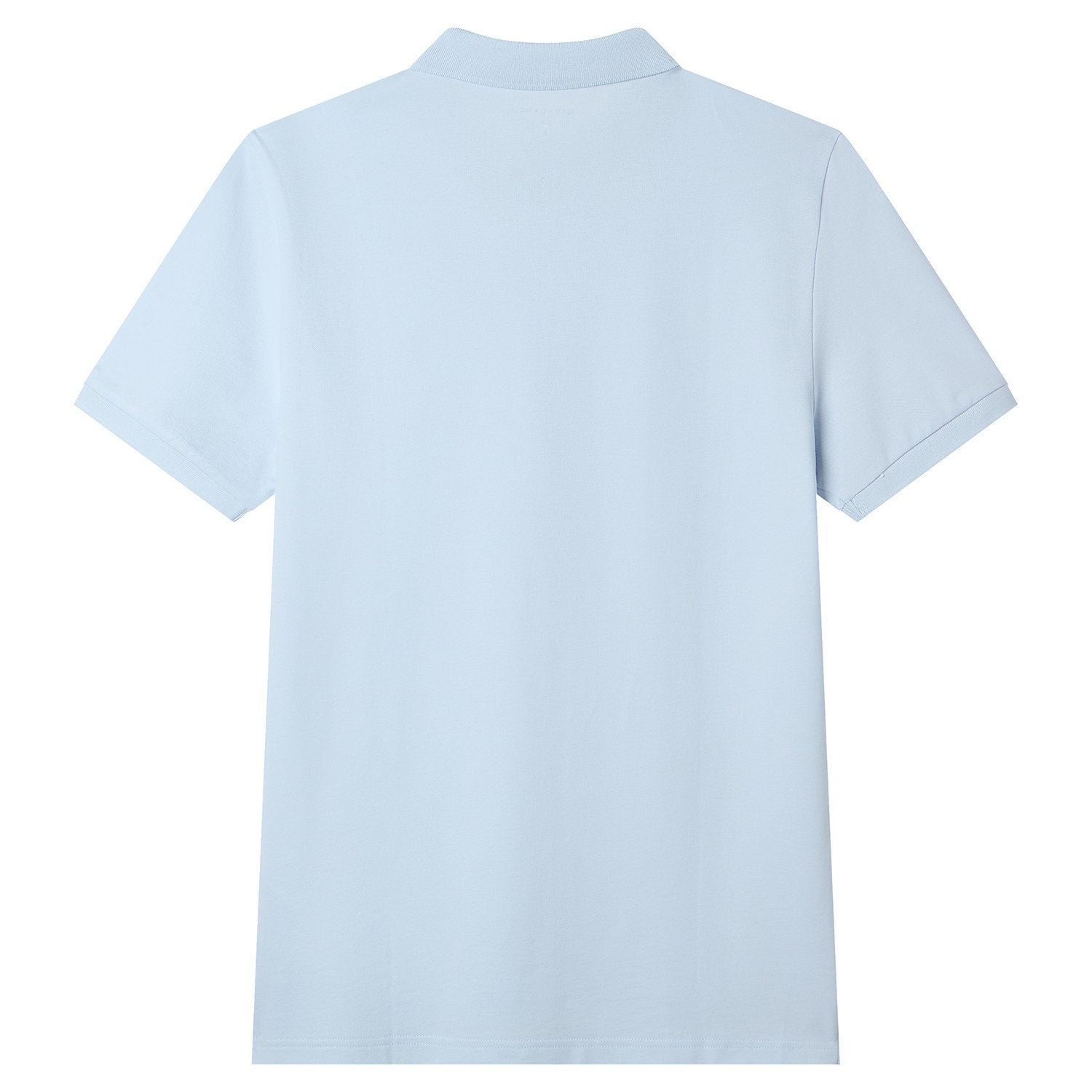 Men's Knit Collar Short Sleeve Slim Fit Zipper Polo - Image 7