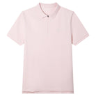 Men's Knit Collar Short Sleeve Slim Fit Zipper Polo - Image 6