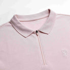 Men's Knit Collar Short Sleeve Slim Fit Zipper Polo - Image 8