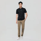Men's Slim Fit Cool Touch Solid Polo Shirt - Image 1