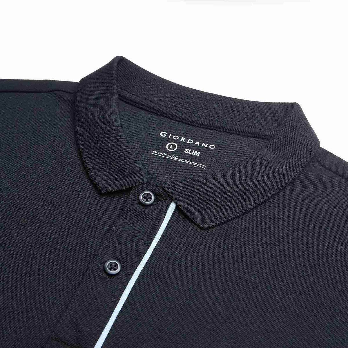 Men's Slim Fit Cool Touch Solid Polo Shirt - Image 8