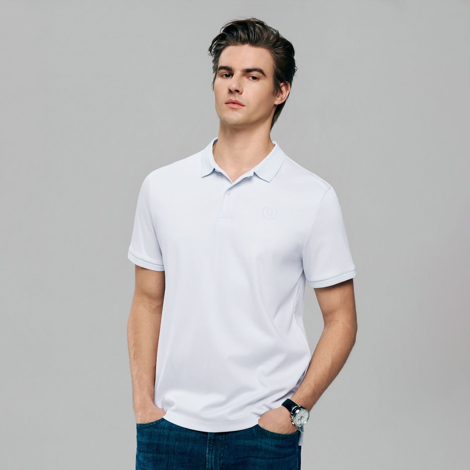 Mens's Liquid Touch Slim Fit Polo - Image 1