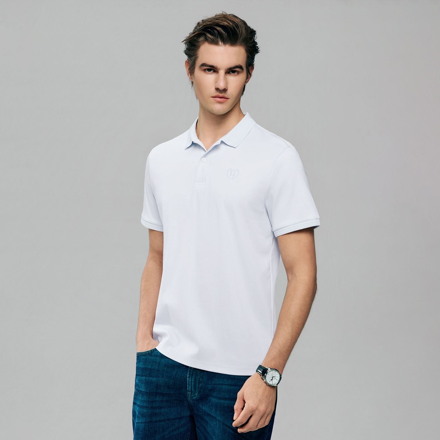 Mens's Liquid Touch Slim Fit Polo - Image 7