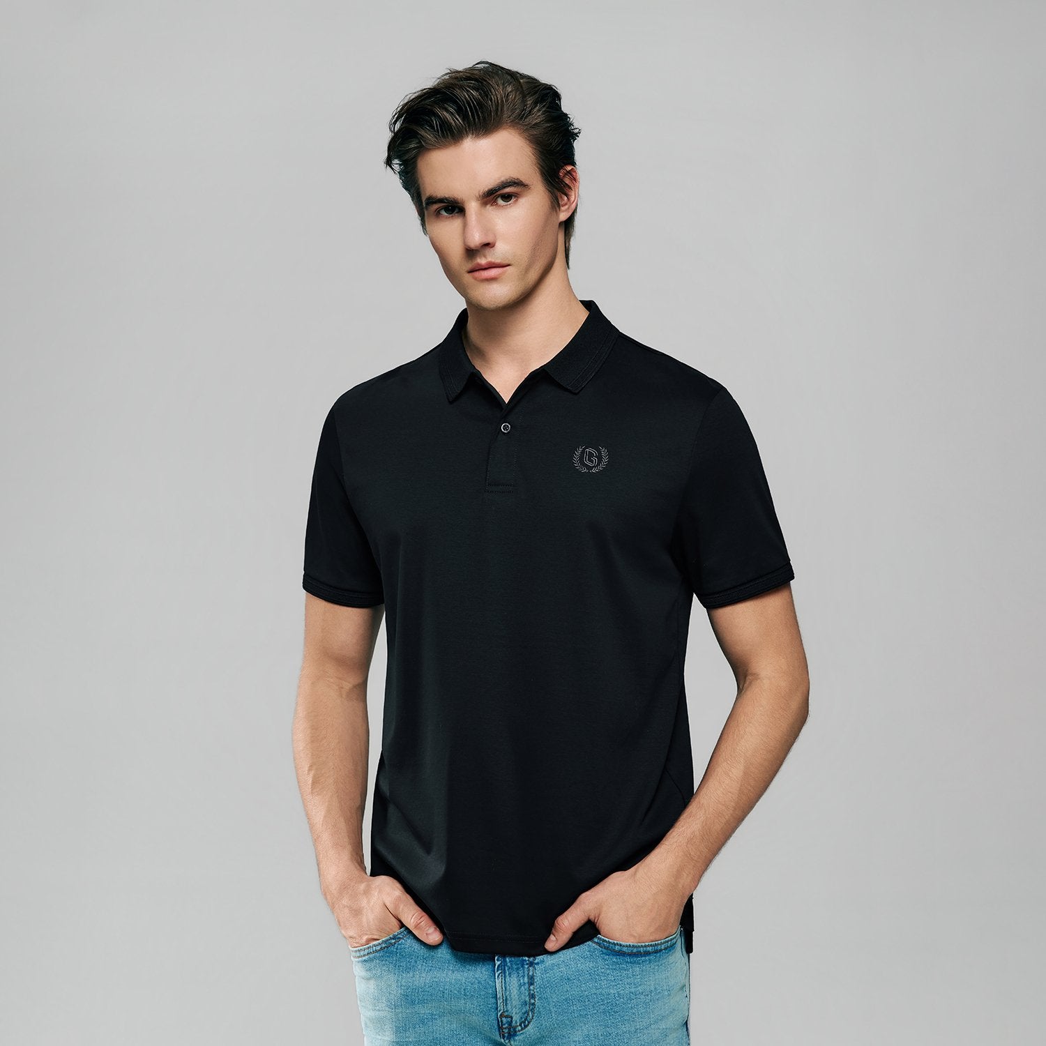 Mens's Liquid Touch Slim Fit Polo - Image 3