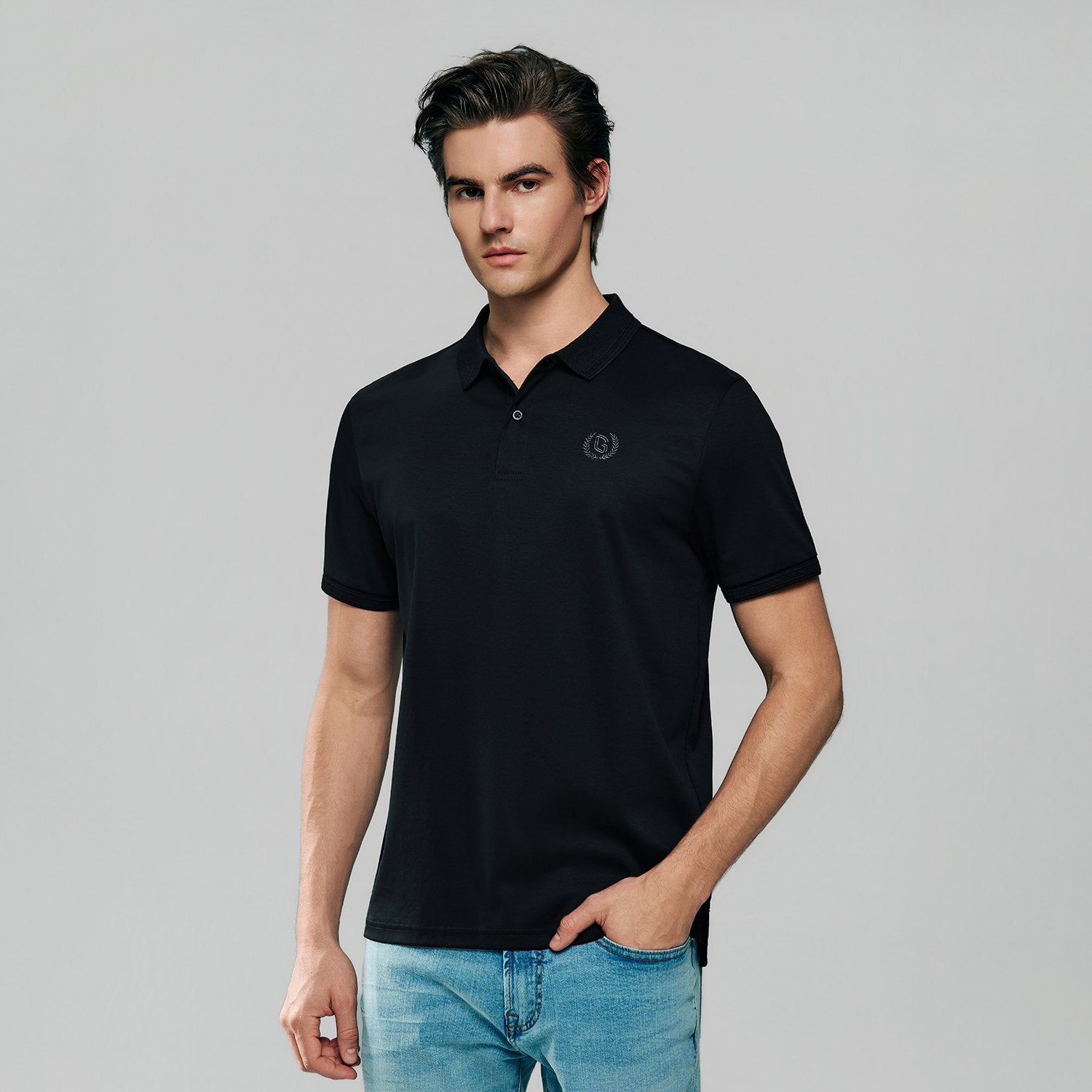 Mens's Liquid Touch Slim Fit Polo - Image 4