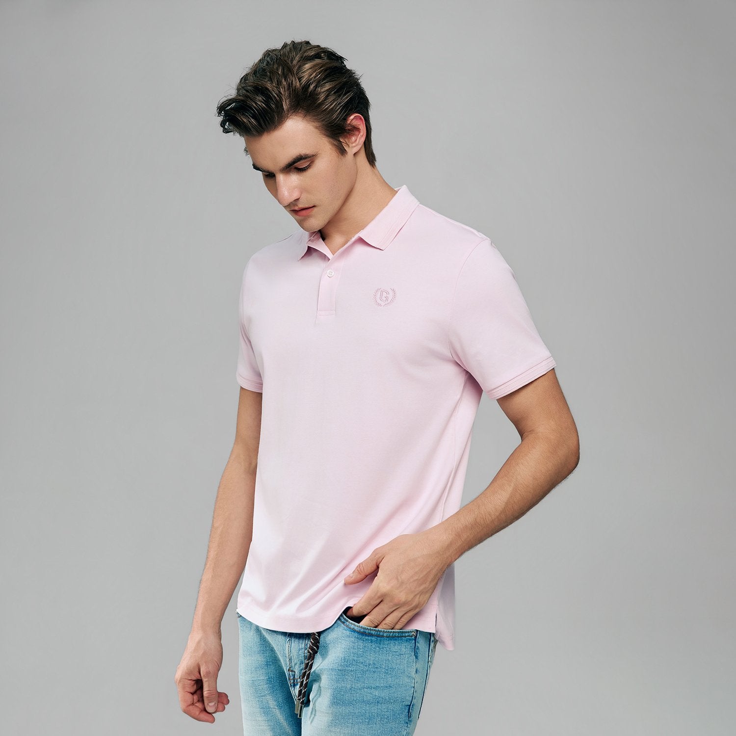 Mens's Liquid Touch Slim Fit Polo - Image 2