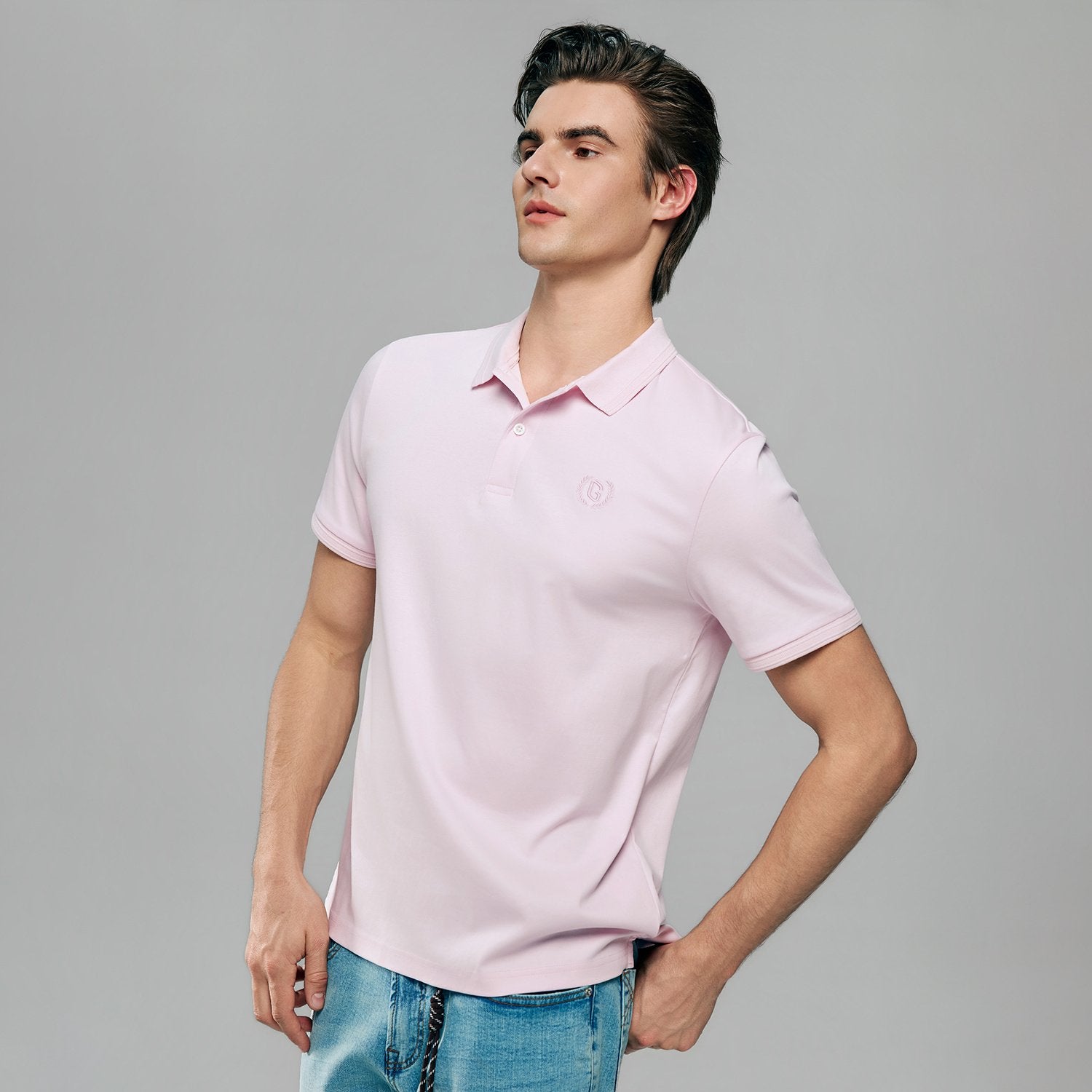 Mens's Liquid Touch Slim Fit Polo - Image 4