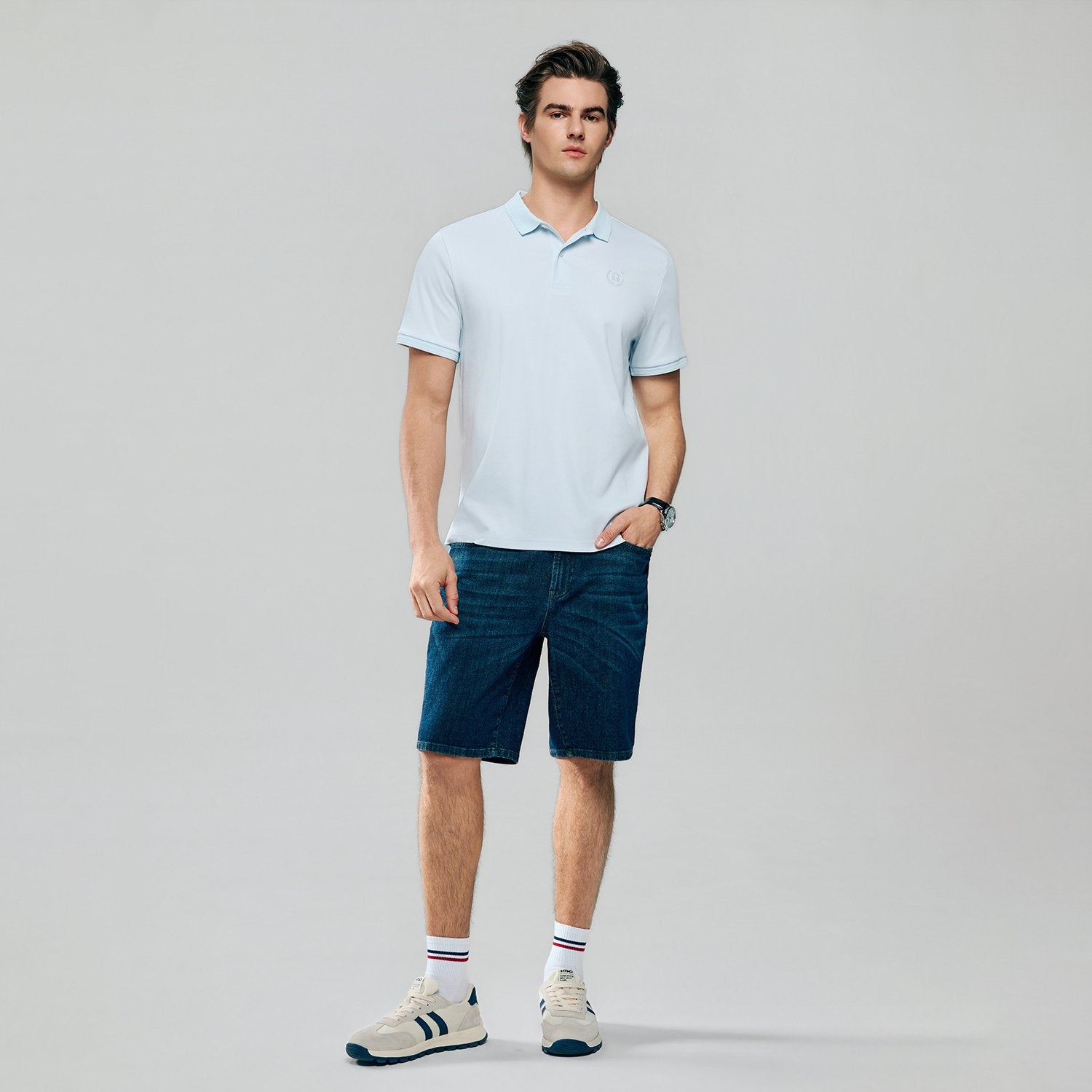 Mens's Liquid Touch Slim Fit Polo - Image 1
