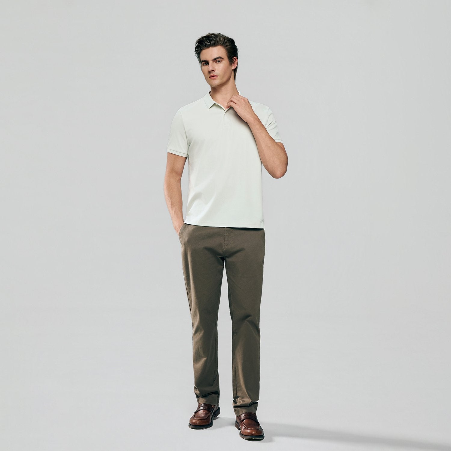 Mens's Liquid Touch Slim Fit Polo - Image 1