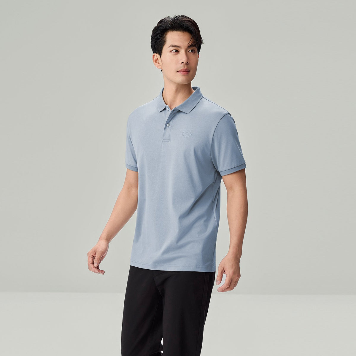 Men's Slim Fit Liquid Touch Cotton Interlock Polo - Image 2