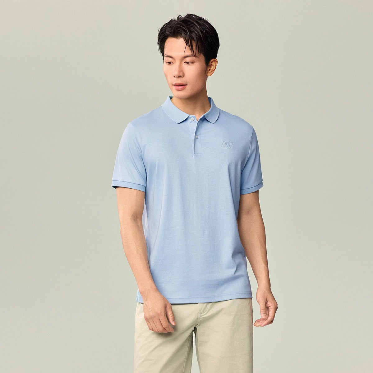 Men's Slim Fit Liquid Touch Cotton Interlock Polo - Image 5