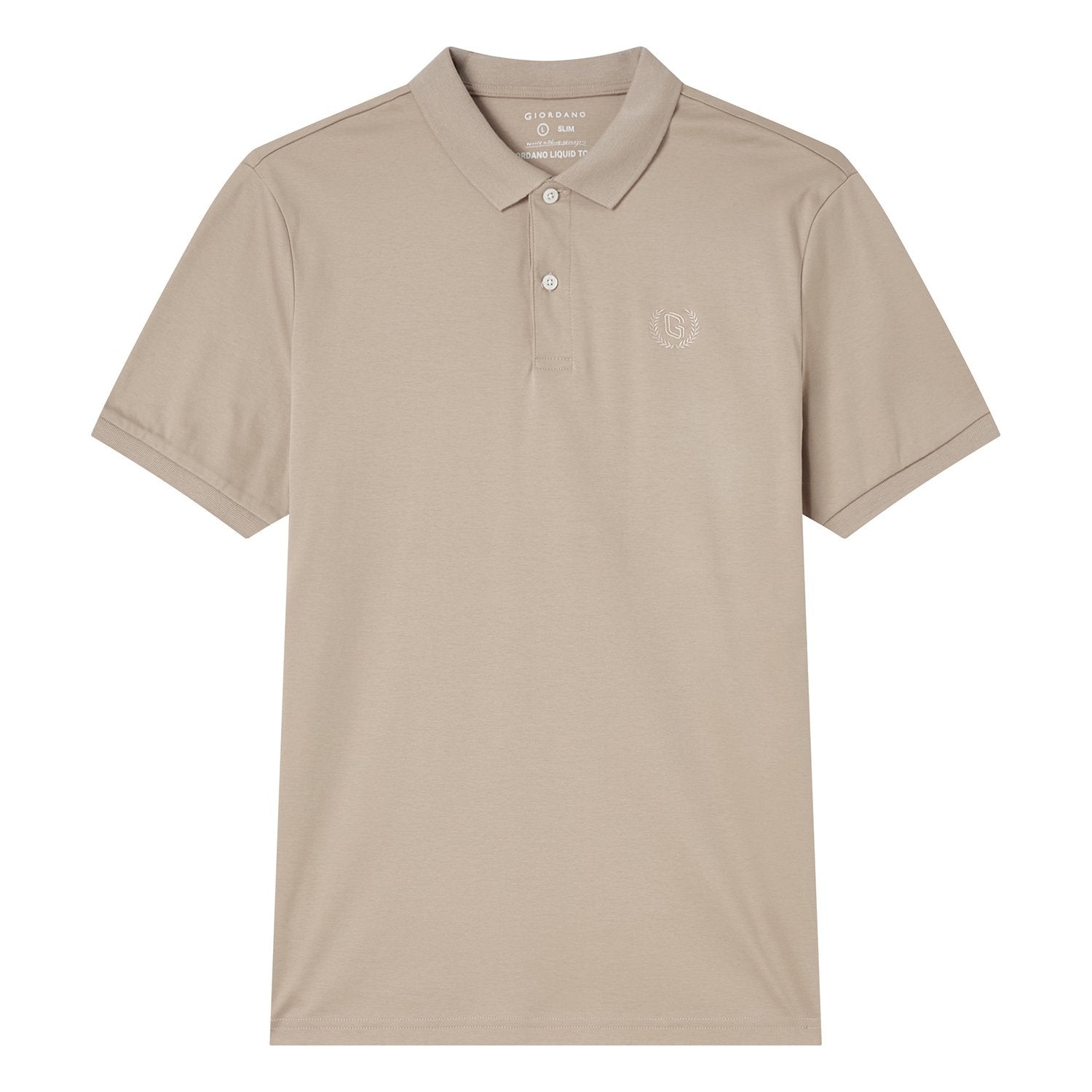 Men's Slim Fit Liquid Touch Cotton Interlock Polo - Image 1