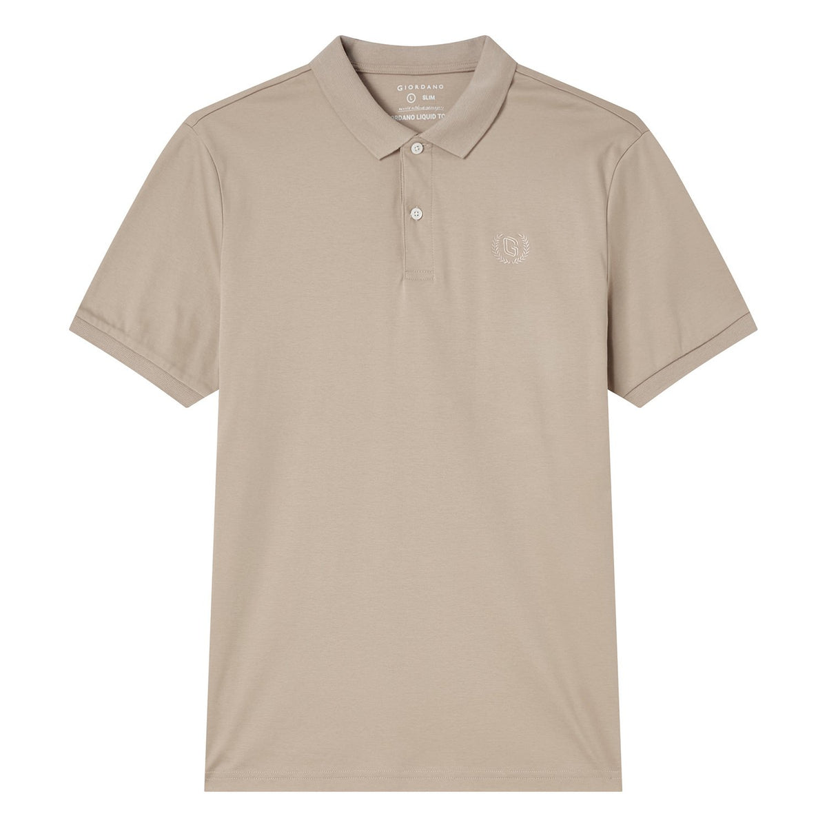 Men's Slim Fit Liquid Touch Cotton Interlock Polo - Image 1