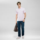 Men's Slim Fit Liquid Touch Cotton Interlock Polo - Image 1