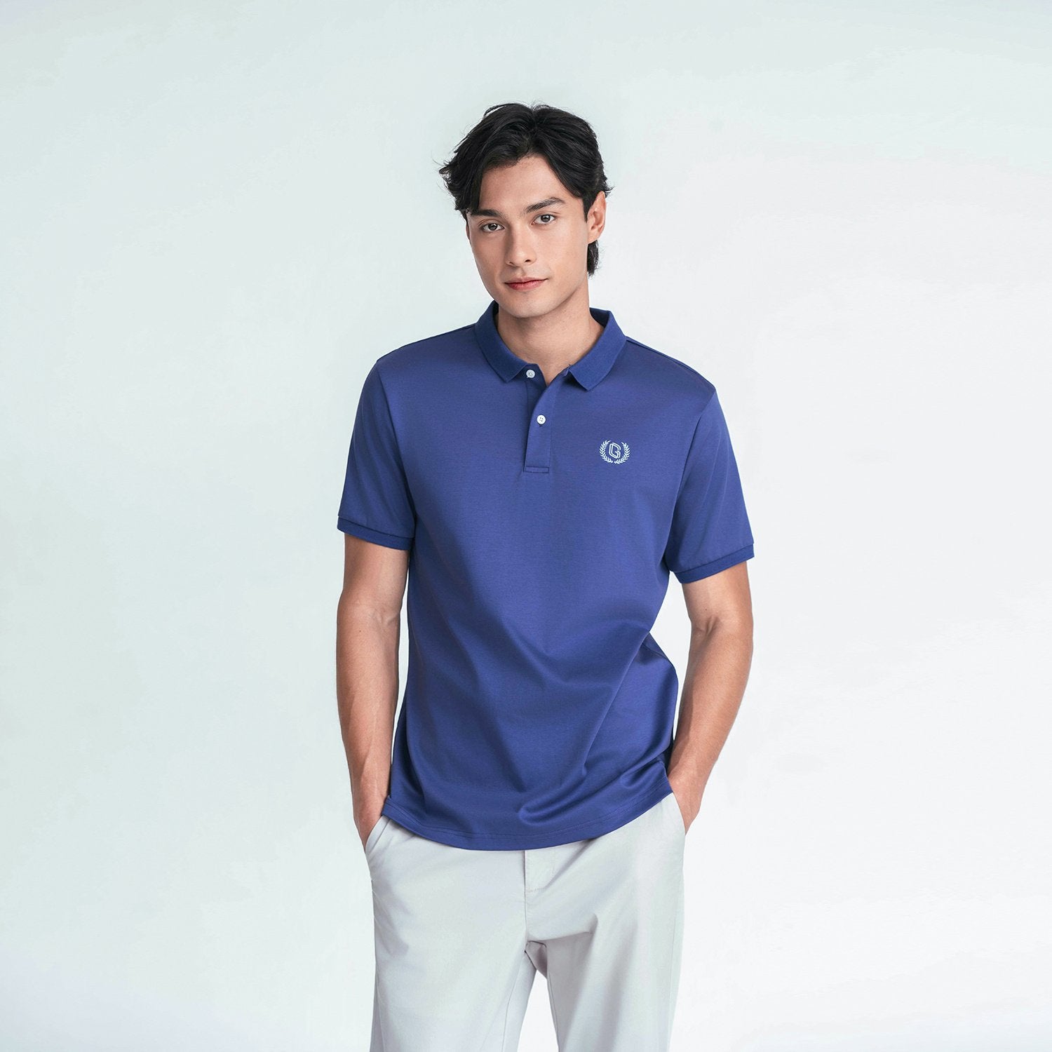 Men's Slim Fit Liquid Touch Cotton Interlock Polo - Image 5