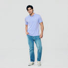 Men's Slim Fit Liquid Touch Cotton Interlock Polo - Image 1