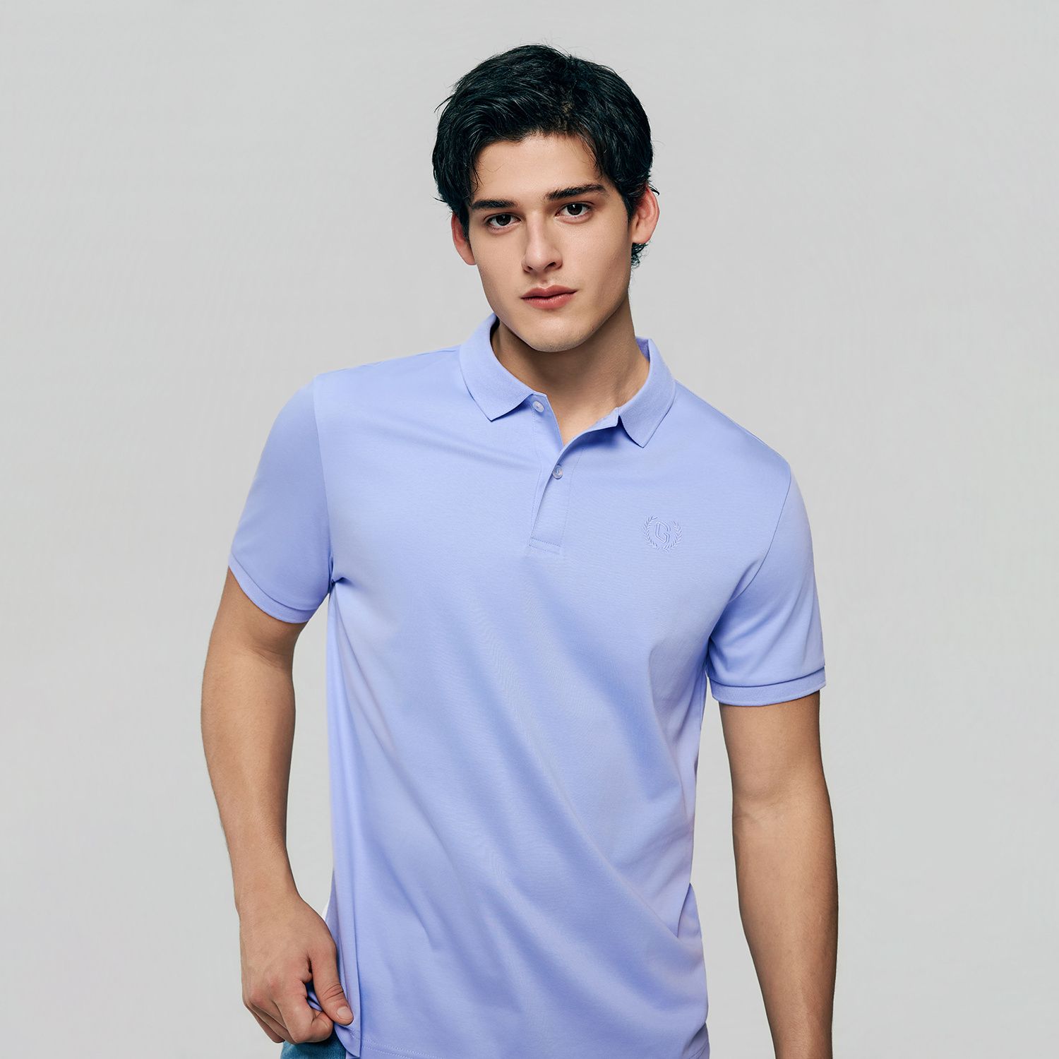 Men's Slim Fit Liquid Touch Cotton Interlock Polo - Image 4