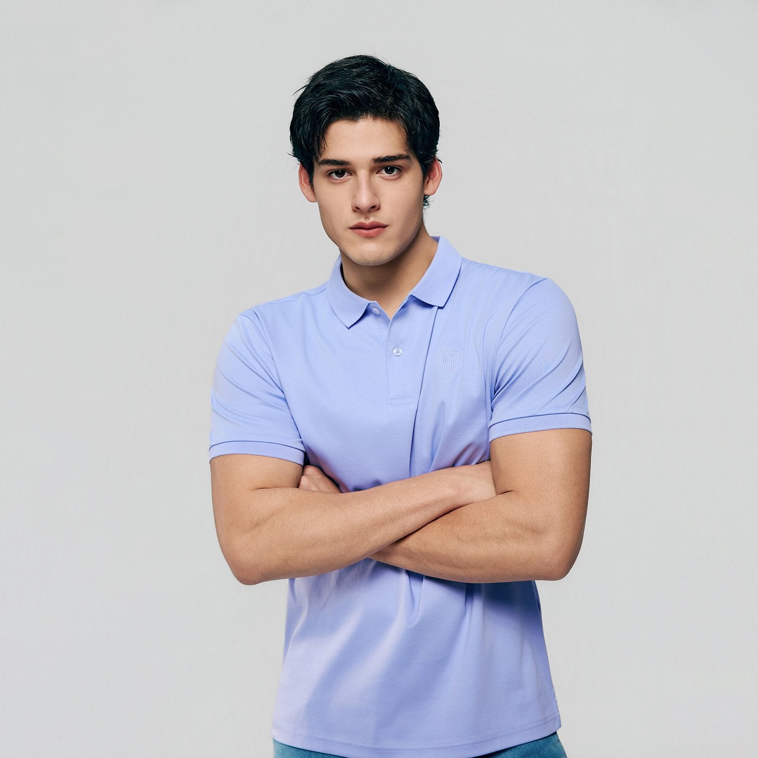 Men's Slim Fit Liquid Touch Cotton Interlock Polo - Image 5